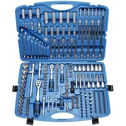 Autocle Kit de Herramientas 1/4" + 3/8" + 1/2" 213 Piezas Puntas Especial Automotriz
