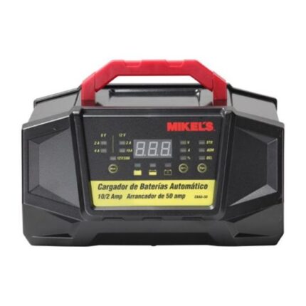 Cargador de Baterias Automático con Arrancador 2/10/50 AMP