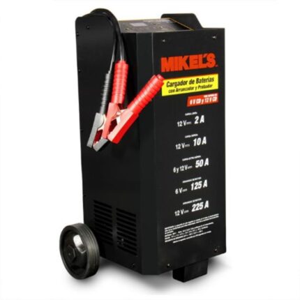 Cargador Baterías con Arrancador, Probador Amperímetro (2/10/50/125/225 AMP)
