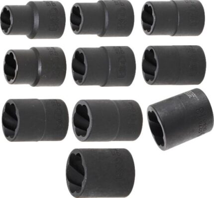 Dados Extractores En Espiral 3/8" -  10 - 19 mm