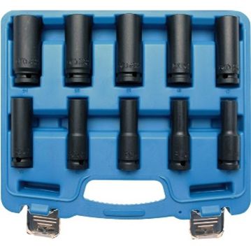Juego de Dados de Impacto  1/2"  10-24 mm  10 pz