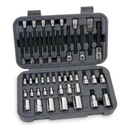 Juego de Dados para brocas Torx® y Dados Torx® con Cuadros de 1/4ʺ, 3/8ʺ Y 1/2ʺ, de 43 pz